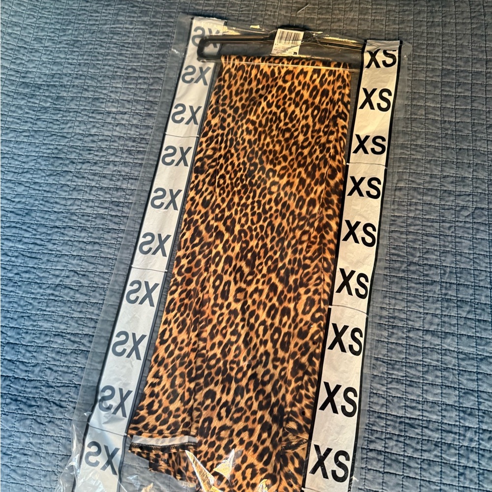 Mango* Camille animal print fluid dress XS fits S